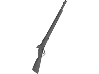 Sharps Cavalry Carbine 3D Model preview