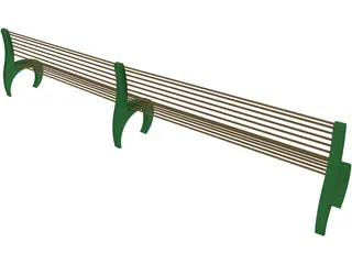 Bench 3D Model preview