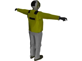 USN Aircraft Director 3D Model preview