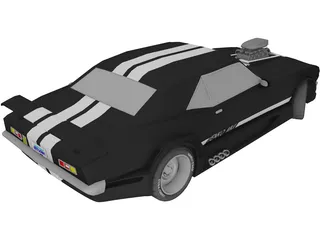 Chevrolet Yenko Camaro Supercharged 3D Model preview