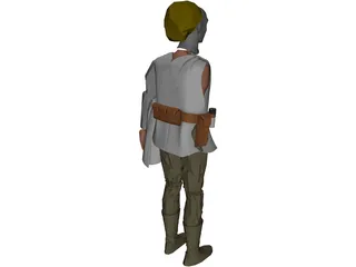 Star Wars Luke SkyWalker 3D Model preview