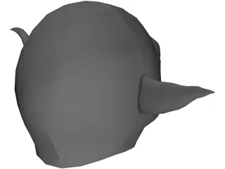 Star Wars Yoda Head 3D Model preview
