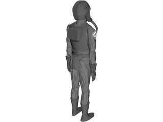 Star Wars Emperial Pilot 3D Model preview