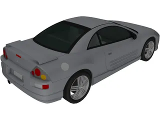Mitsubishi Eclipse (2003) 3D Model preview