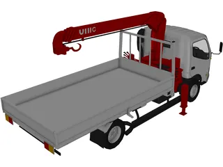 Toyota Toyoace (Tow Crane Truck) (2000) 3D Model preview