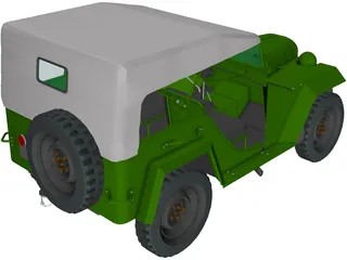 Gaz 67B (1944) 3D Model preview