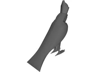 Egyptian Horus Statue 3D Model preview