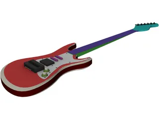 Guitar 3D Model preview