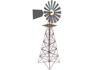 Windmill for Farm 3D Model preview