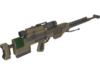 Ramjet Rifle 3D Model preview