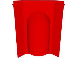 Corner Art Niche 3D Model preview