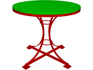 End Table 3D Model preview