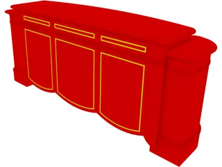 Pop Up TV Cabinet 3D Model preview