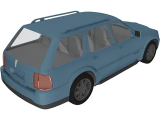 Lincoln Aviator 3D Model preview