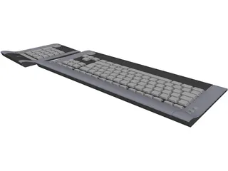 Logitech diNovo Keyboard 3D Model preview