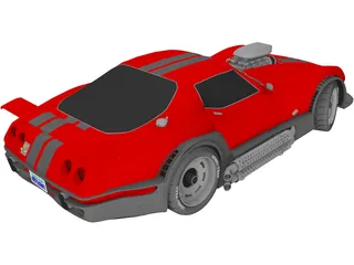 Chevrolet Corvette Supecharged (1981) 3D Model preview