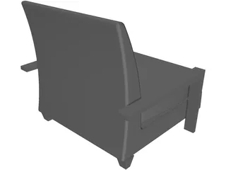 Chair Lobby 3D Model preview