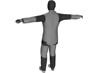 Business Man 3D Model preview