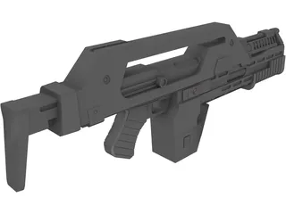 Machine Gun 3D Model preview