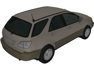Toyota Harrier 3D Model preview