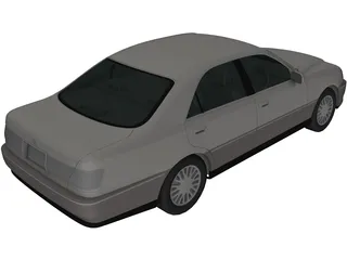 Toyota Crown (2001) 3D Model preview