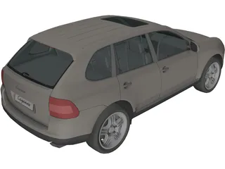 Porsche Cayenne S (2004) 3D Model preview