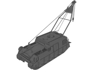 Crane Engineering Vehicle 3D Model preview