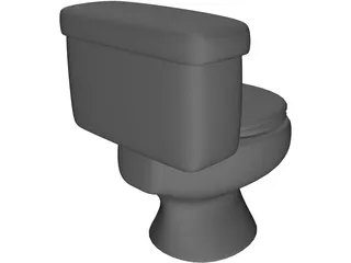 Toilet Bowl Modern 3D Model preview