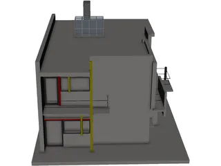 Schroder House 3D Model preview