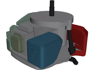 Lawn Mower Engine 3D Model preview