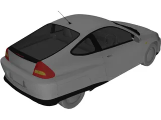 Honda Insight (1999) 3D Model preview