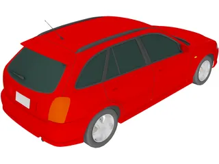 Mazda Familia S-Wagon (1999) 3D Model preview