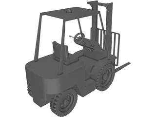 Forklift 3D Model preview