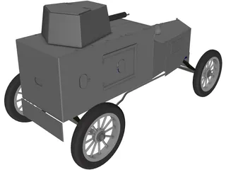 Ford Armored Car 3D Model preview
