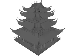 Pagoda 3D Model preview