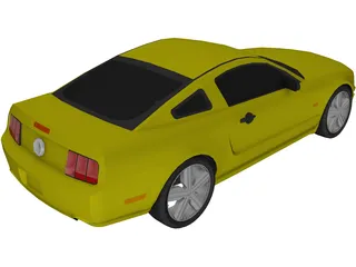 Ford Mustang (2005) 3D Model preview