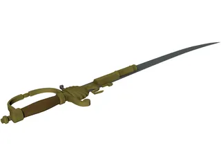 Flinlock Cutlass 3D Model preview