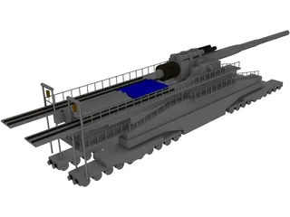Dora Railgun 3D Model preview
