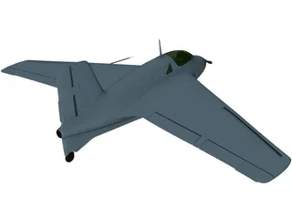 Messerschmitt Me 163 Komet 3D Model preview