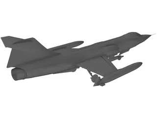 Lockheed F-104 Starfighter 3D Model preview