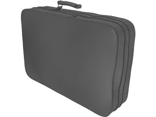 Traveling Suitcase 3D Model preview