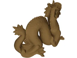 Golden Dragon 3D Model preview