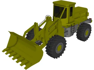 Front End Loader 3D Model preview