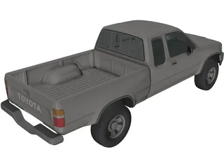 Toyota HiLux UTE 3D Model preview