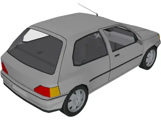 Renault Clio 3D Model preview
