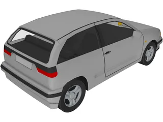 Seat Ibiza 3D Model preview