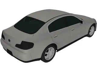 Nissan Skyline V35 Sedan 3D Model preview