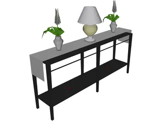 Console Table 3D Model preview