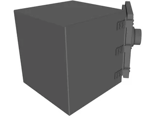 Safe With Moneybags 3D Model preview