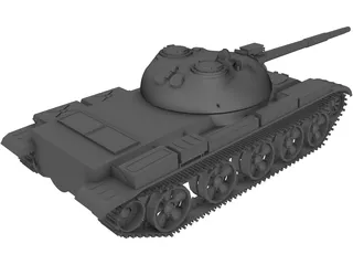 T-55 Tank 3D Model preview